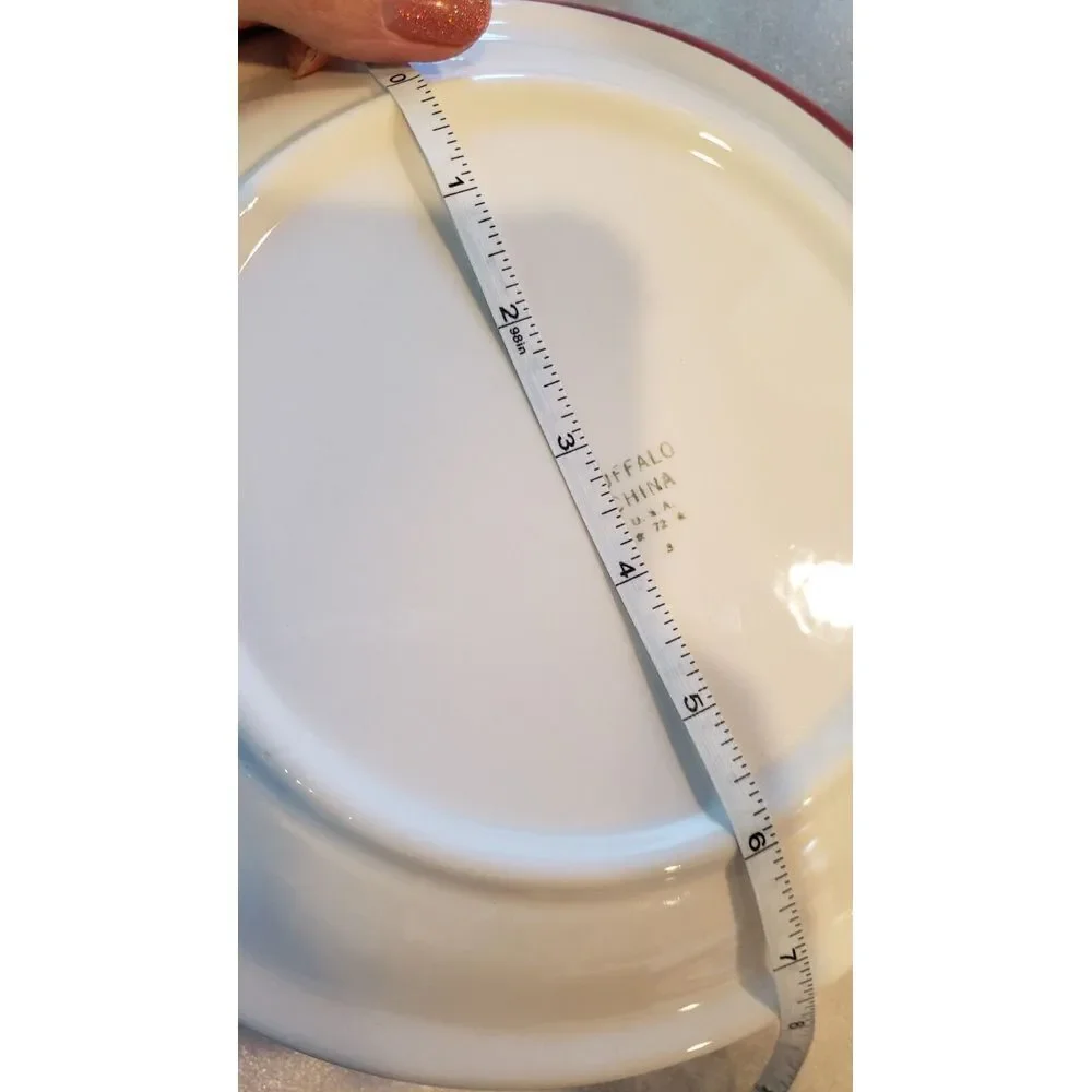Vintage 4 Buffalo China Cafe Restaurant Ware 8-3/4